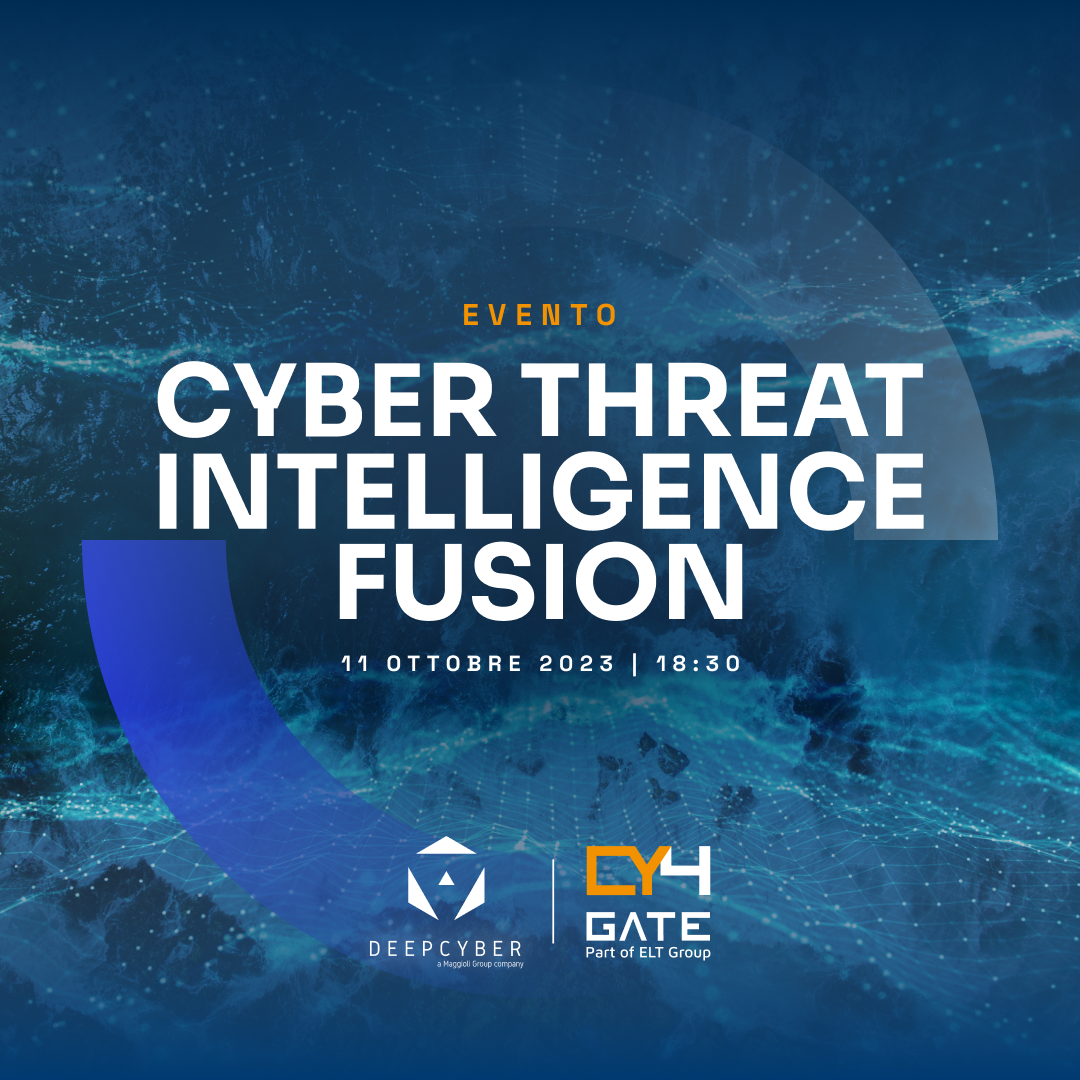 Evento presentazione Cyber Threat Intelligence FUSION Service